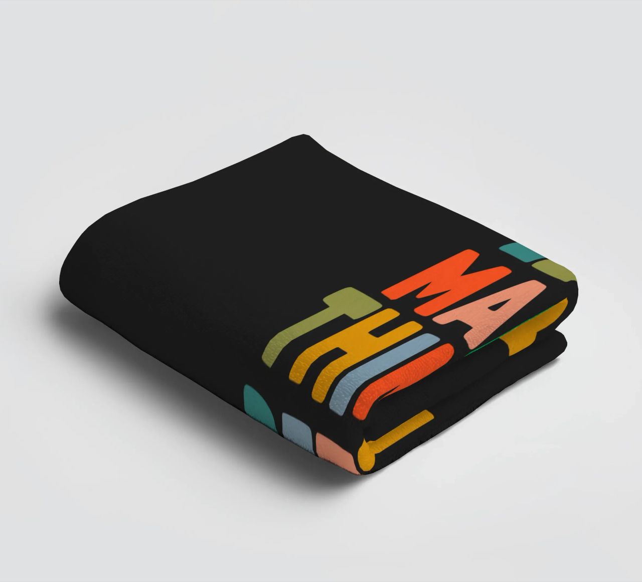 Lets Make Things Better Colourful Inspiring Typography Print towel by THE MOTIVATED TYPE