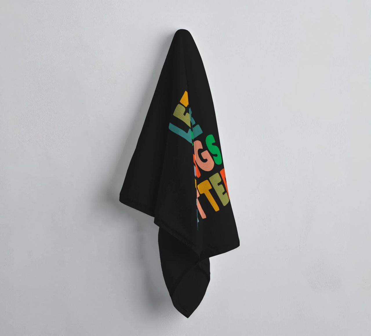 Lets Make Things Better Colourful Inspiring Typography Print towel by THE MOTIVATED TYPE