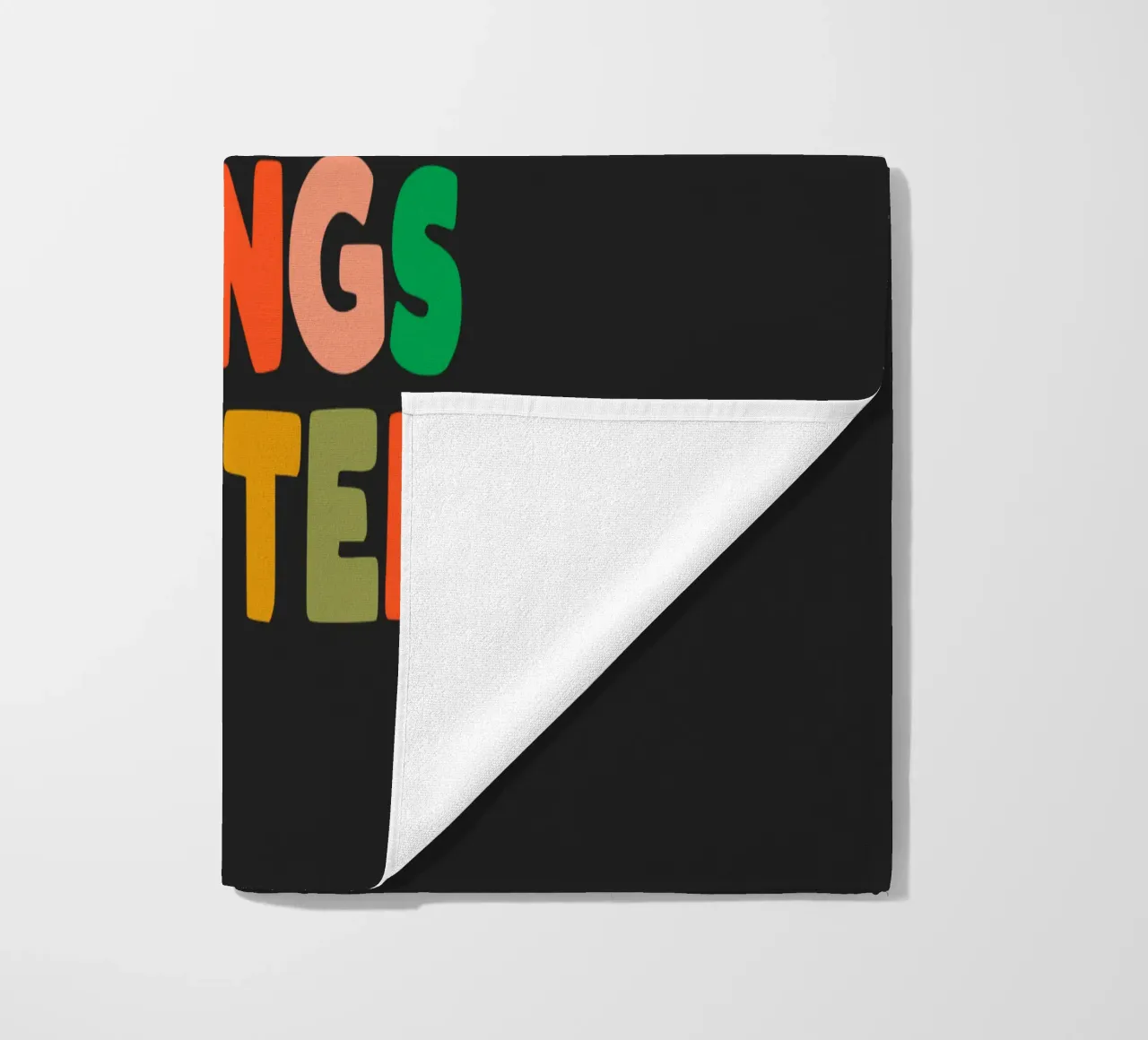 Lets Make Things Better Colourful Inspiring Typography Print beach towel by THE MOTIVATED TYPE