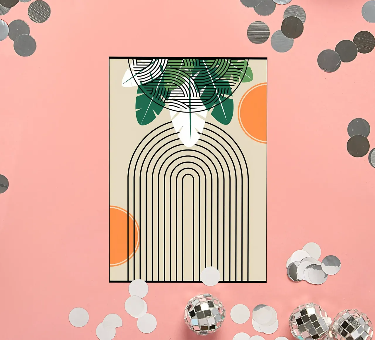 Abstract Tropical Art Print sticker by James M Coyle