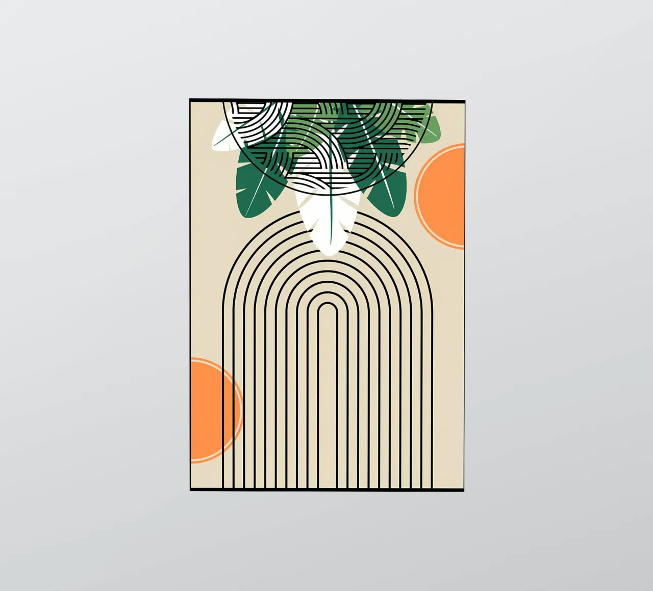 Abstract Tropical Art Print sticker by James M Coyle