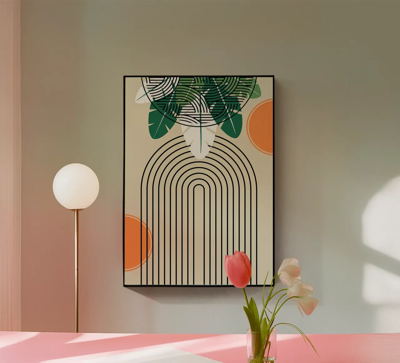 Abstrakter tropischer Kunstdruck Acryl-Glas von James M Coyle
