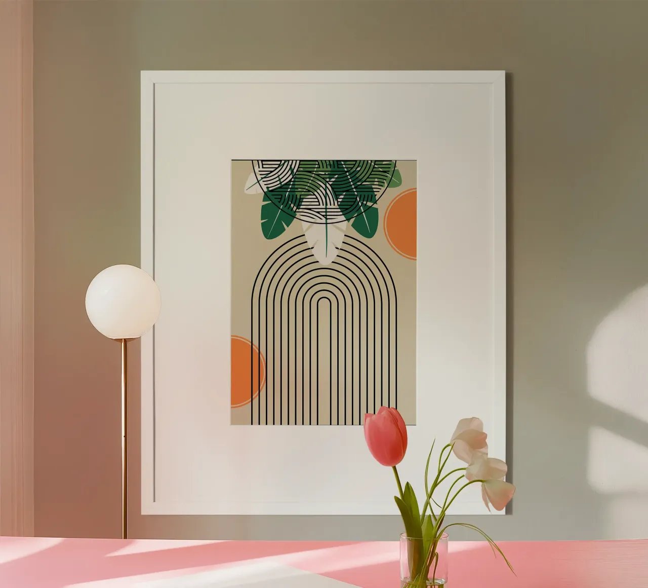 Abstract Tropical Art Print poster by James M Coyle