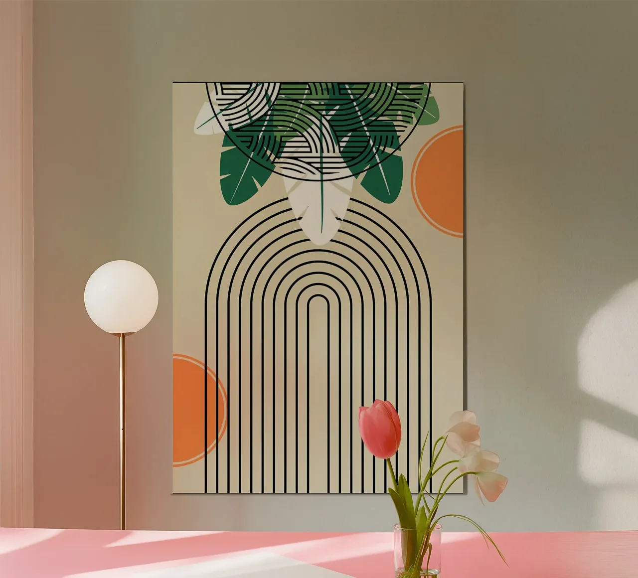 Abstract Tropical Art Print poster by James M Coyle