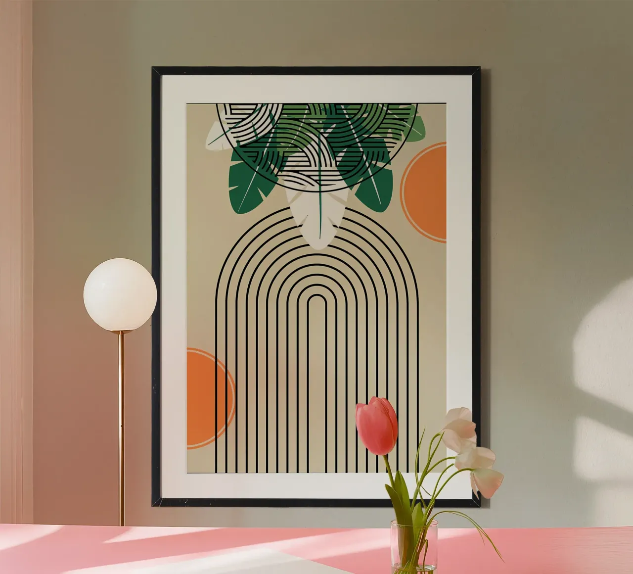 Abstract Tropical Art Print poster by James M Coyle
