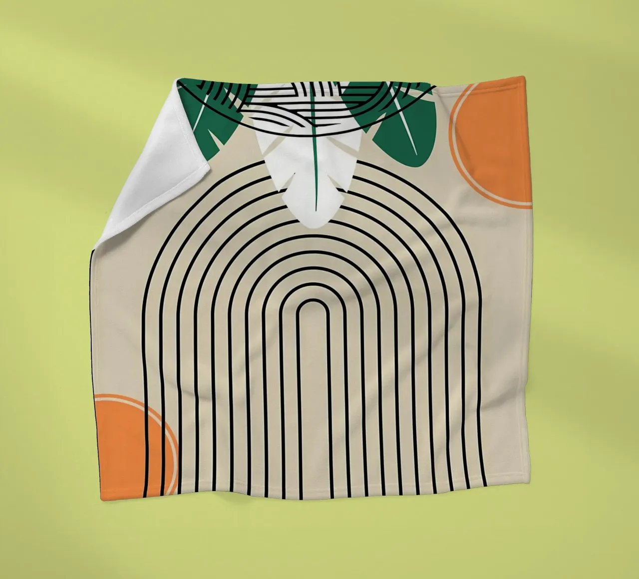 Abstrakter tropischer Kunstdruck Fleecedecke von James M Coyle