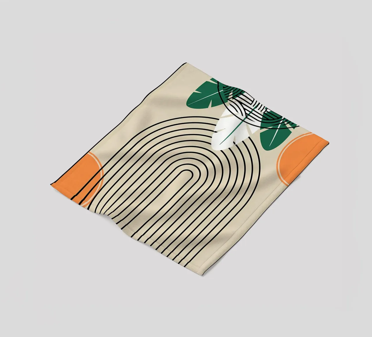 Abstrakter tropischer Kunstdruck Fleecedecke von James M Coyle