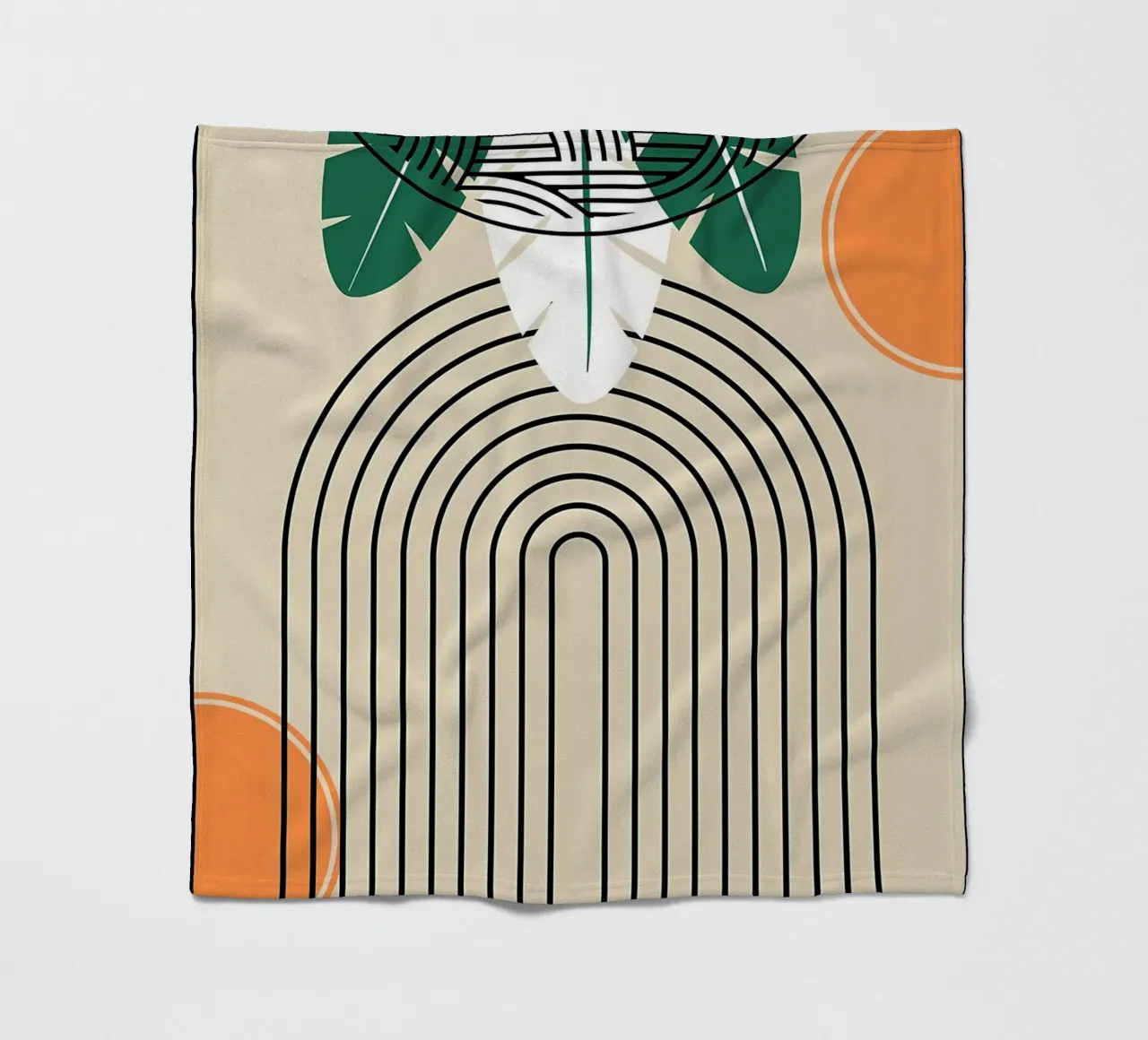 Abstrakter tropischer Kunstdruck Fleecedecke von James M Coyle
