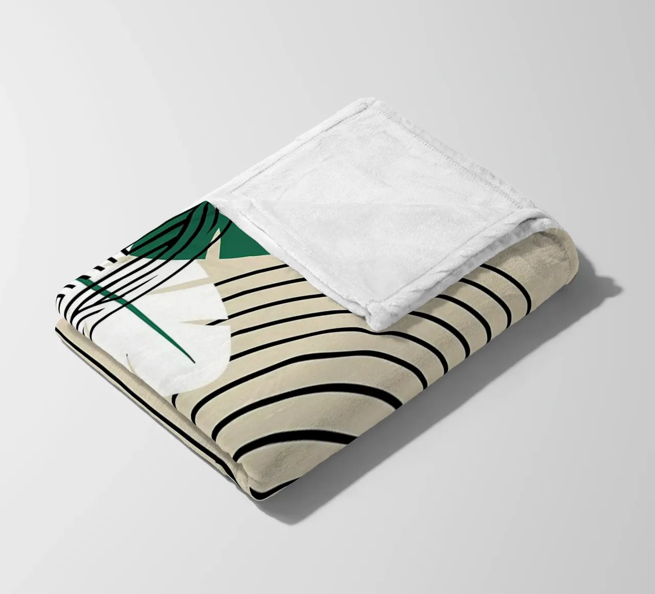 Abstrakter tropischer Kunstdruck Fleecedecke von James M Coyle