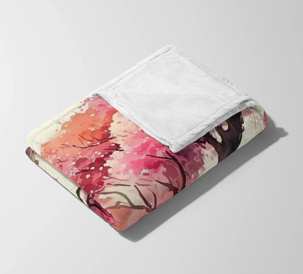 ciliegio in fiore in Giappone coperta in pile da Rebecca Clark Wyrick