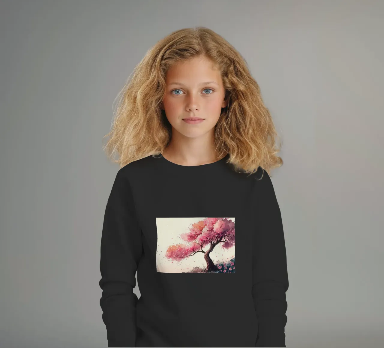 ciliegio in fiore in Giappone felpa bambino da Rebecca Clark Wyrick