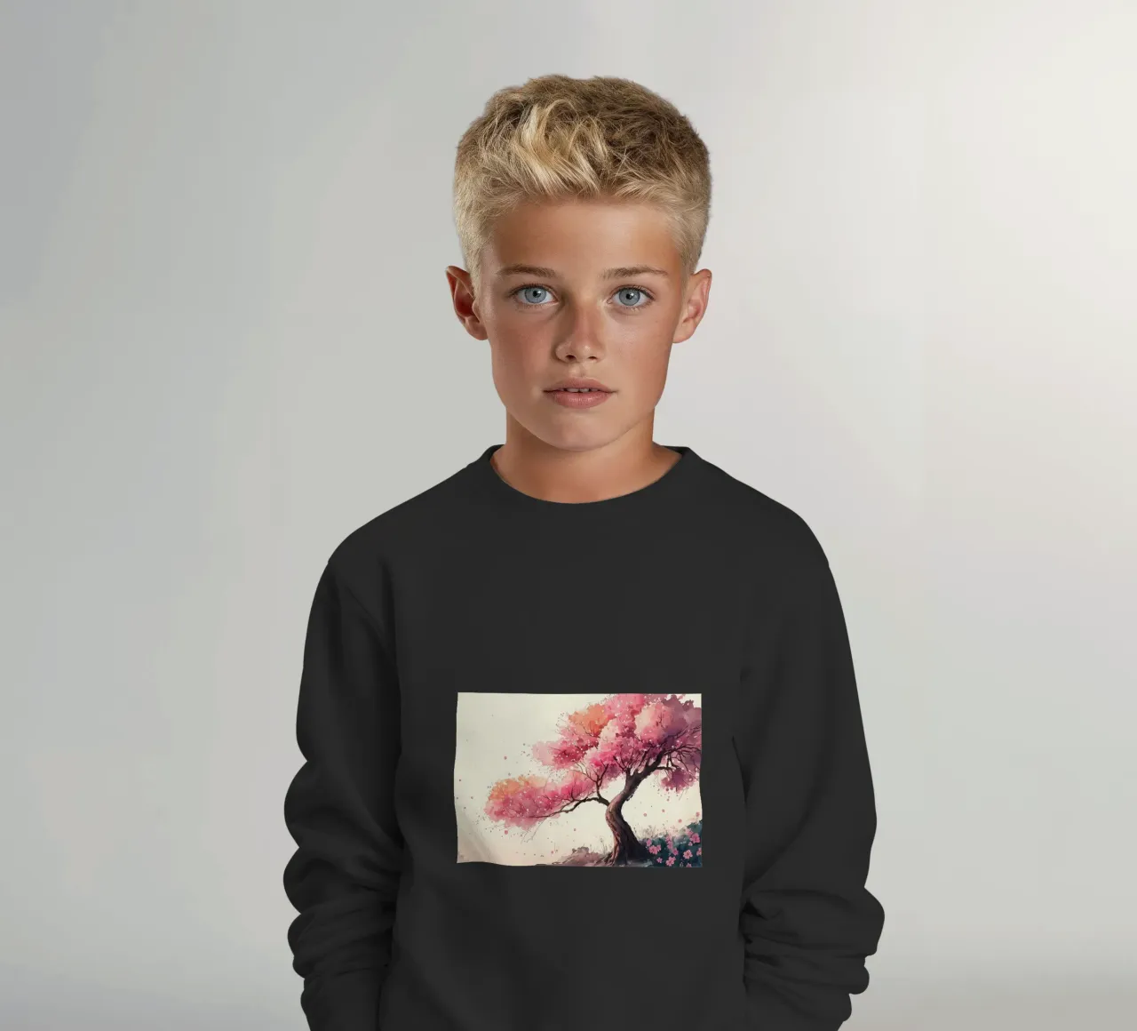 ciliegio in fiore in Giappone felpa bambino da Rebecca Clark Wyrick