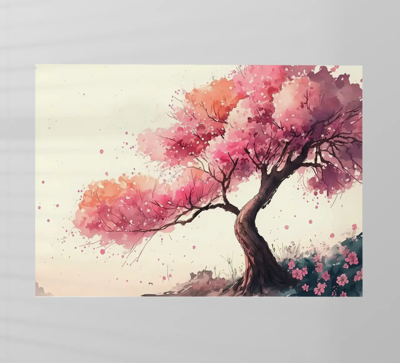 ciliegio in fiore in Giappone pellicola backlit da Rebecca Clark Wyrick