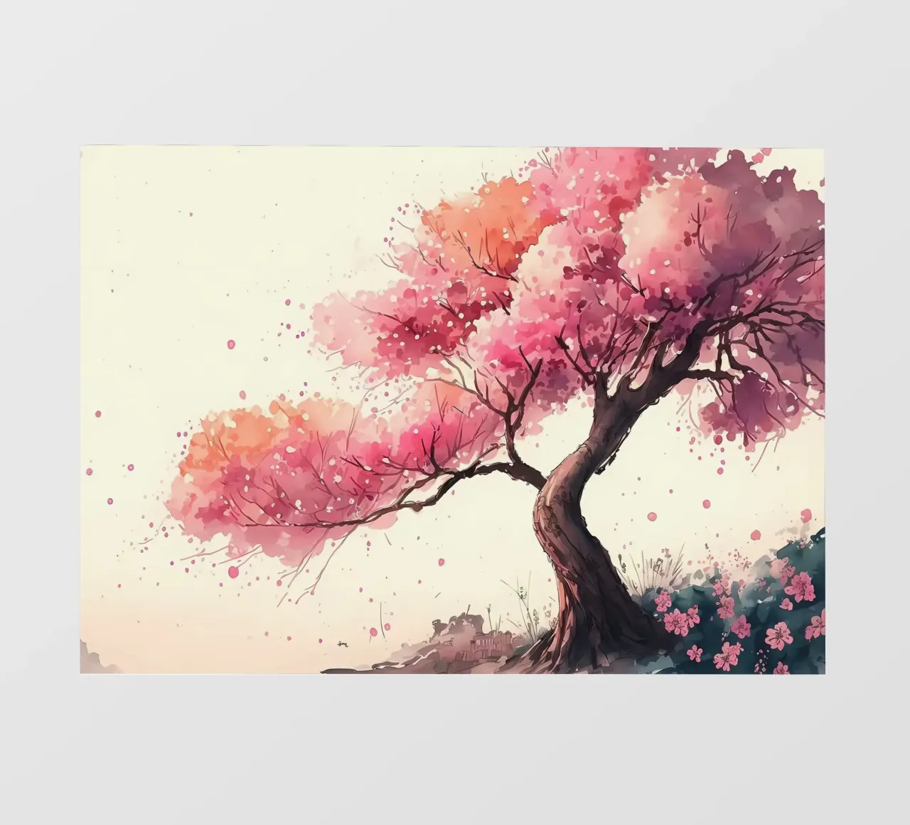 ciliegio in fiore in Giappone pellicola backlit da Rebecca Clark Wyrick