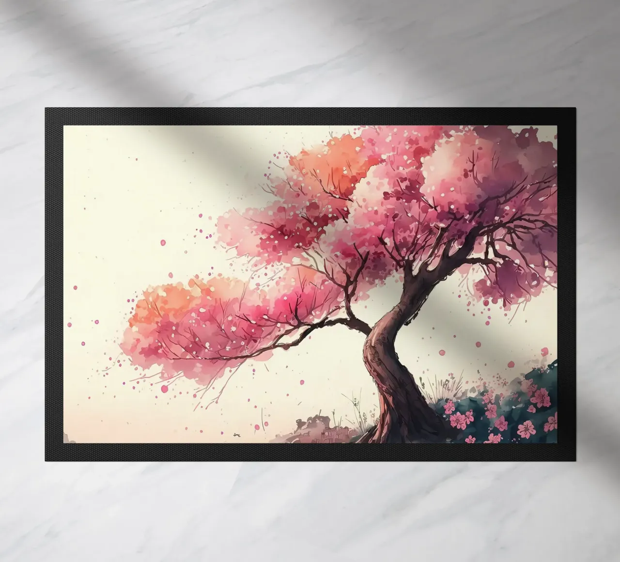 ciliegio in fiore in Giappone zerbino da Rebecca Clark Wyrick