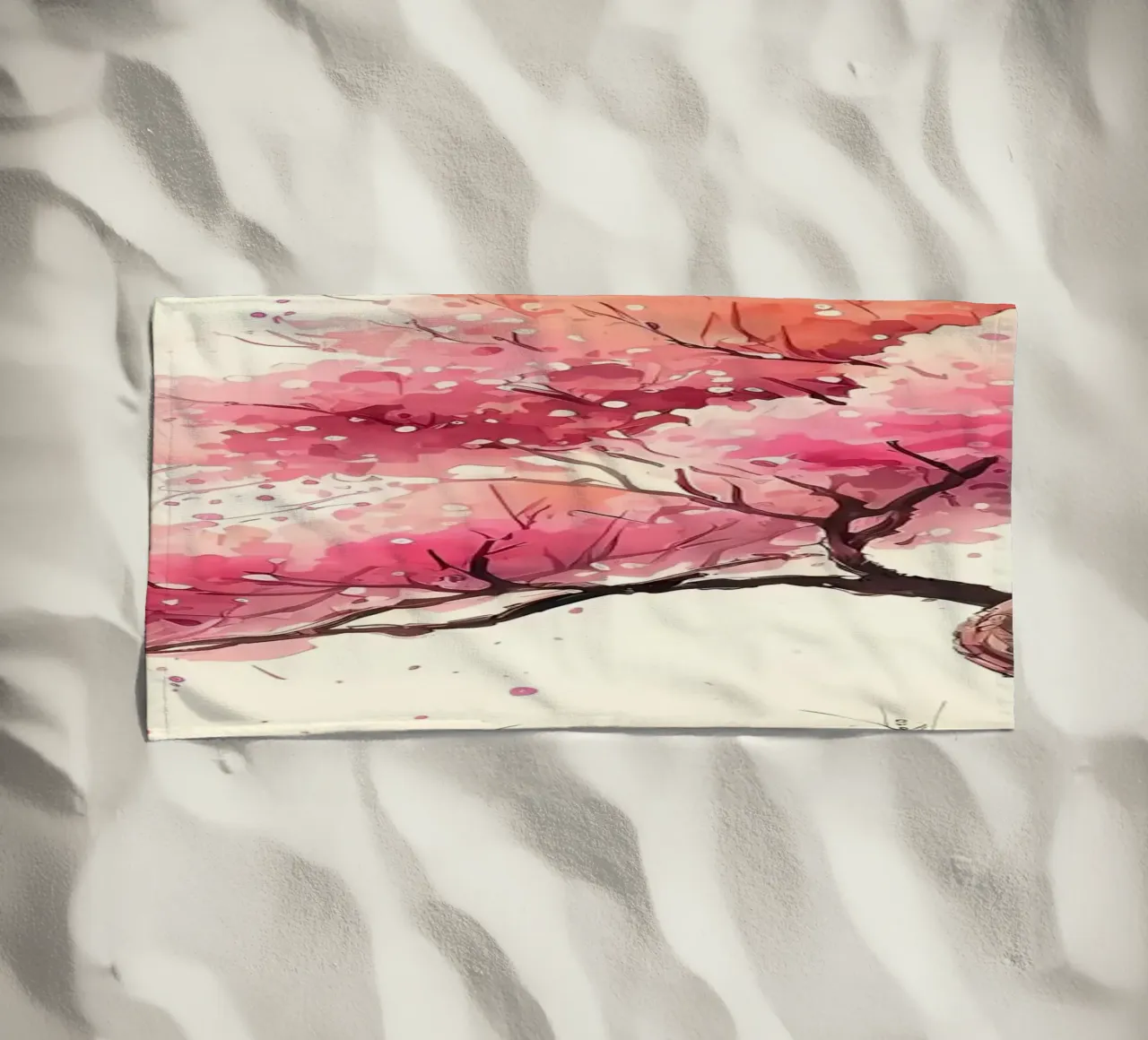 ciliegio in fiore in Giappone telo mare da Rebecca Clark Wyrick