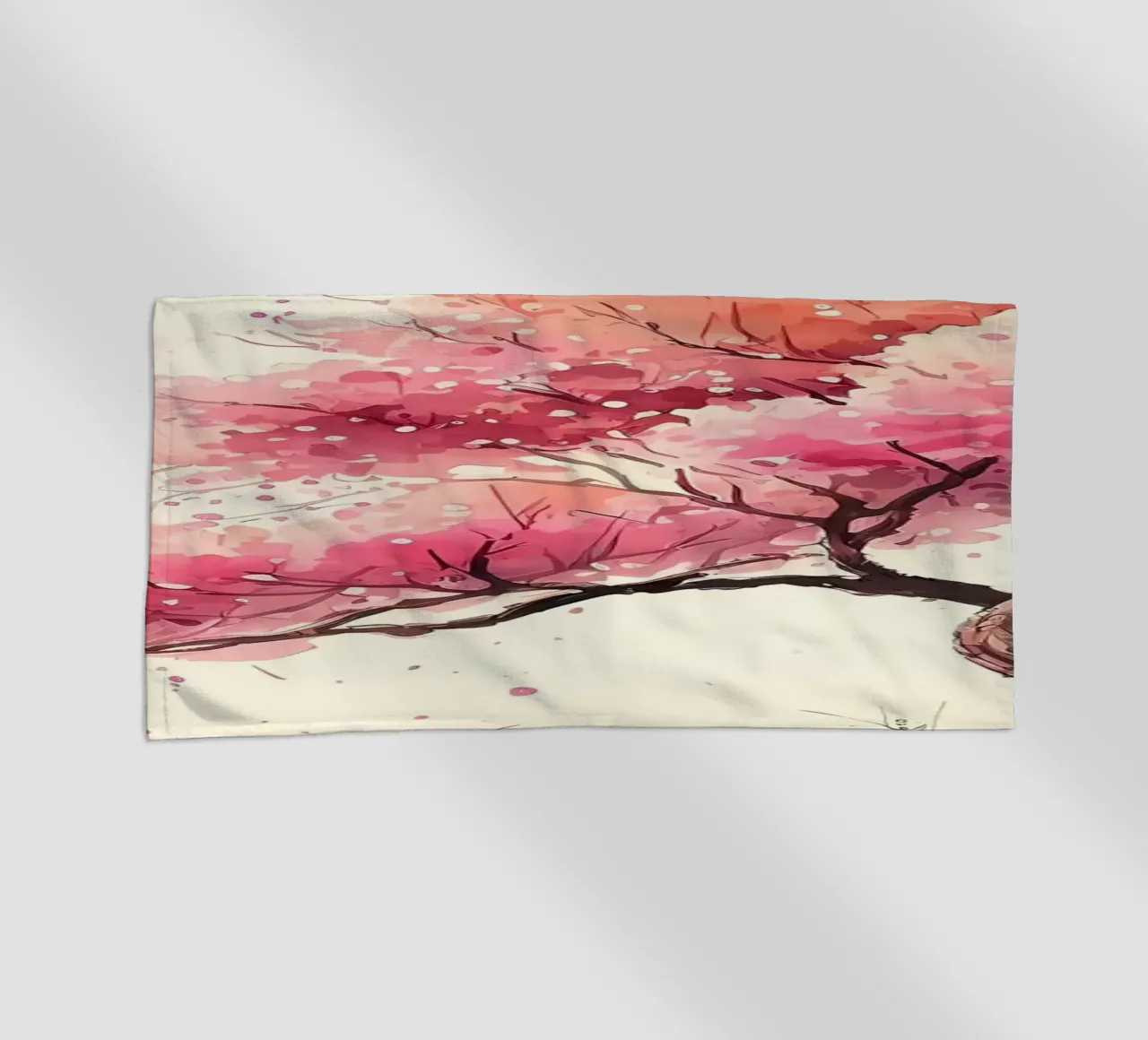 ciliegio in fiore in Giappone telo mare da Rebecca Clark Wyrick