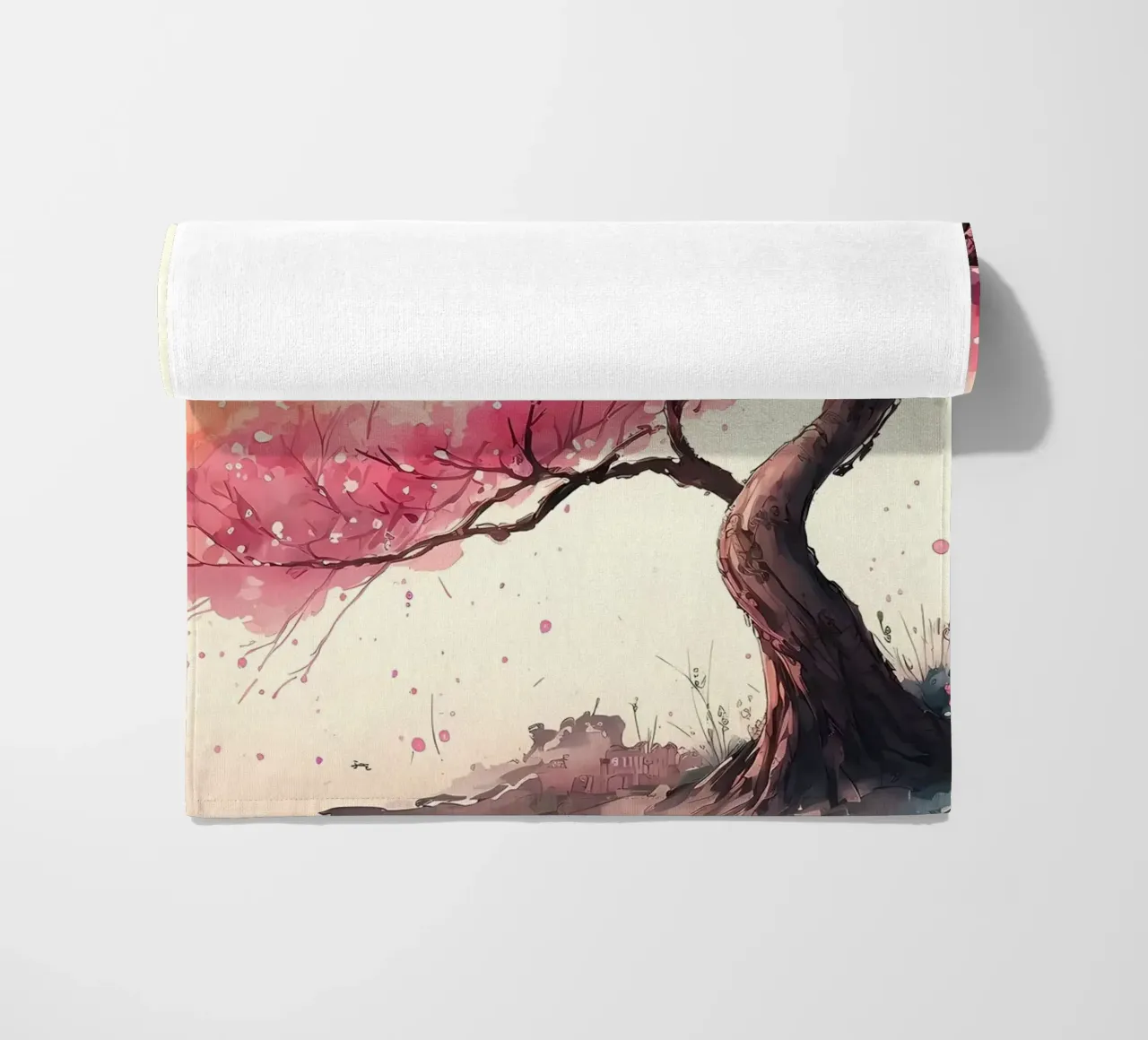 ciliegio in fiore in Giappone telo mare da Rebecca Clark Wyrick