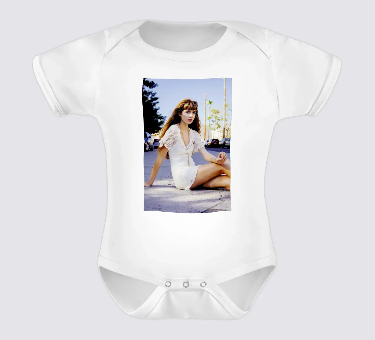 Portrait of a Girl body neonato maniche corte da Aysha Banos