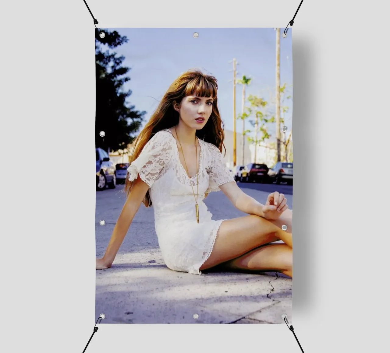 Portrait of a Girl telo in pvc da Aysha Banos