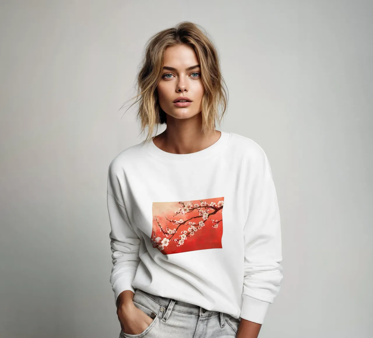ciliegio in fiore in Giappone felpa da Rebecca Clark Wyrick
