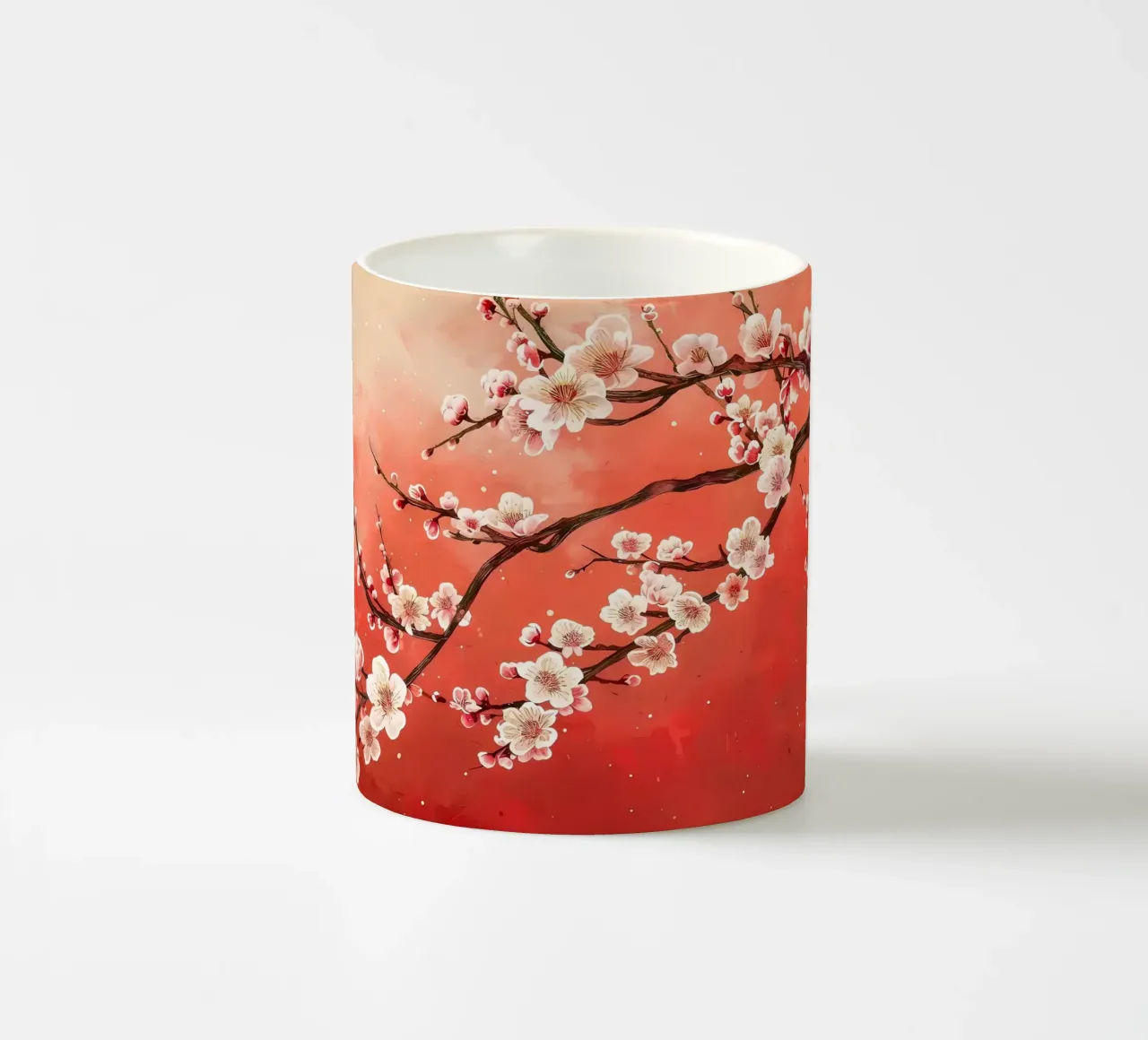 ciliegio in fiore in Giappone tazza in ceramica da Rebecca Clark Wyrick