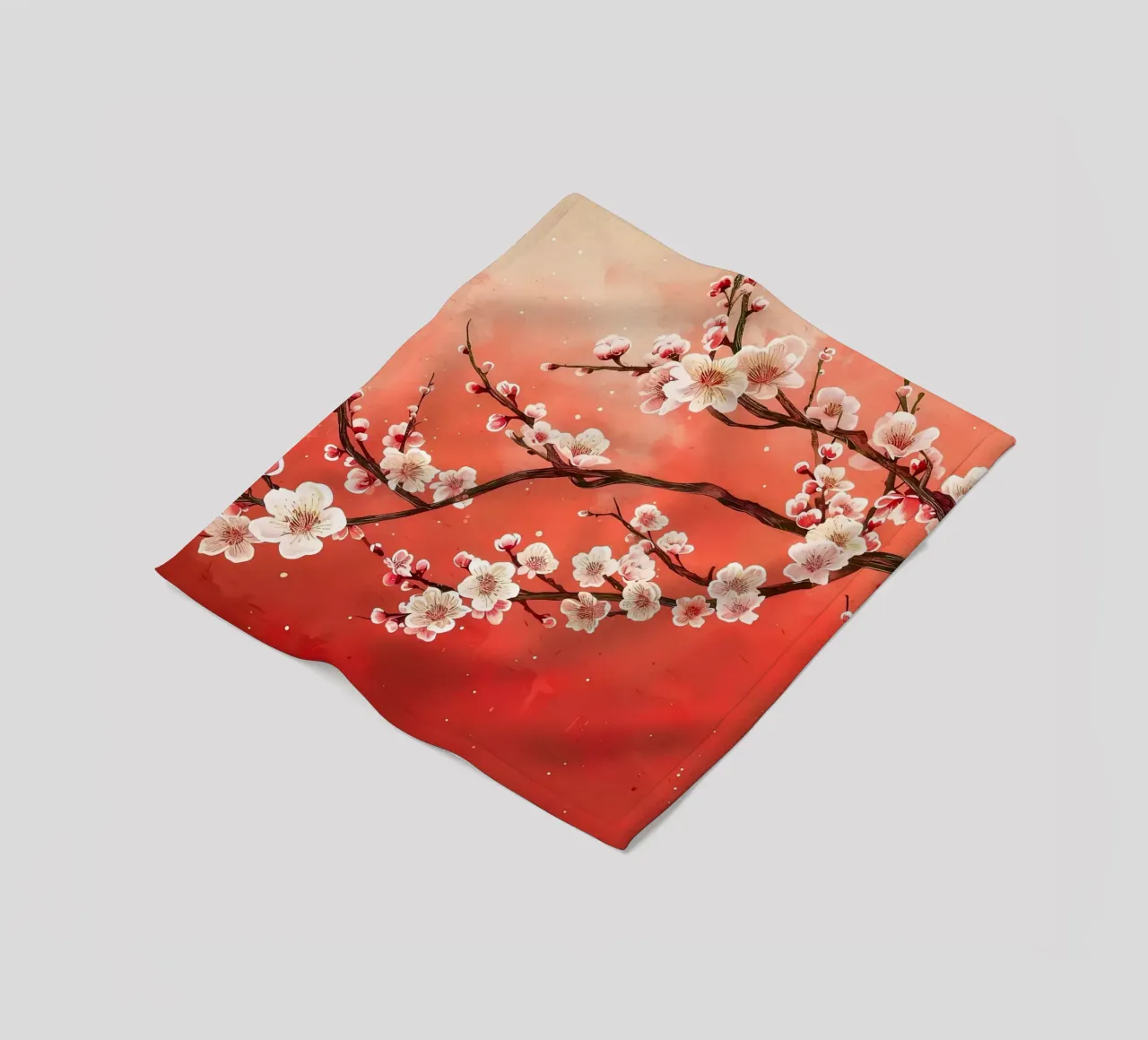 ciliegio in fiore in Giappone coperta in pile da Rebecca Clark Wyrick