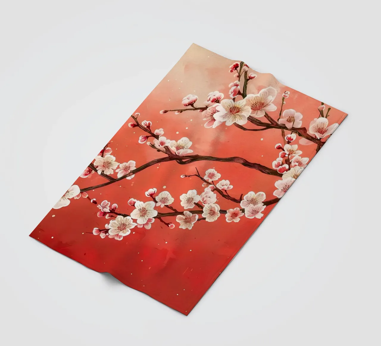 ciliegio in fiore in Giappone coperta in pile da Rebecca Clark Wyrick