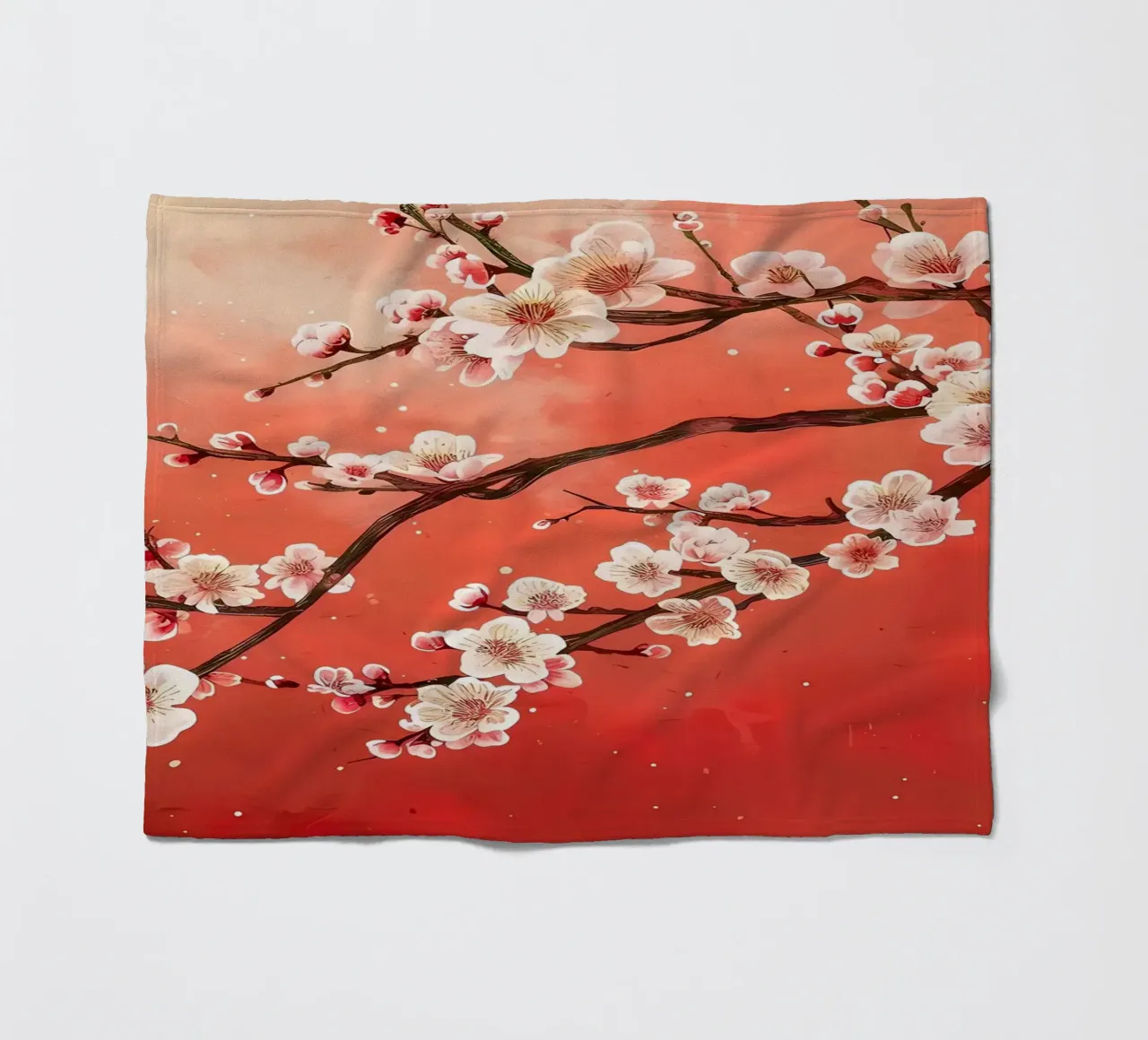 ciliegio in fiore in Giappone coperta in pile da Rebecca Clark Wyrick