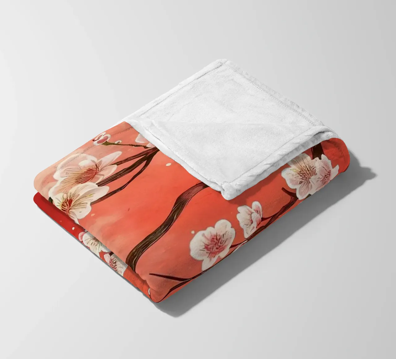 ciliegio in fiore in Giappone coperta in pile da Rebecca Clark Wyrick