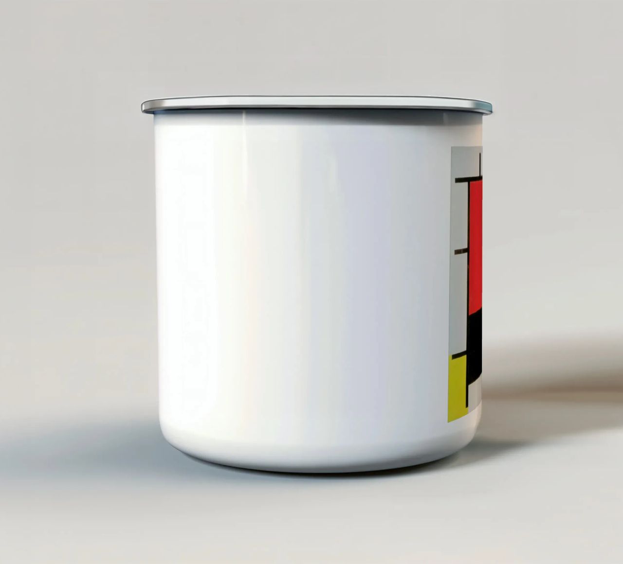 Mondrian - Composition with Red, Yellow, Blue and Black tazza in smalto da ARTOTHEK