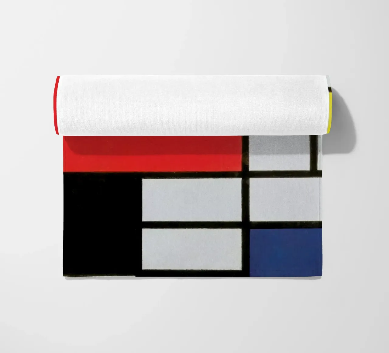 Mondrian - Composition with Red, Yellow, Blue and Black strandhanddoek van ARTOTHEK