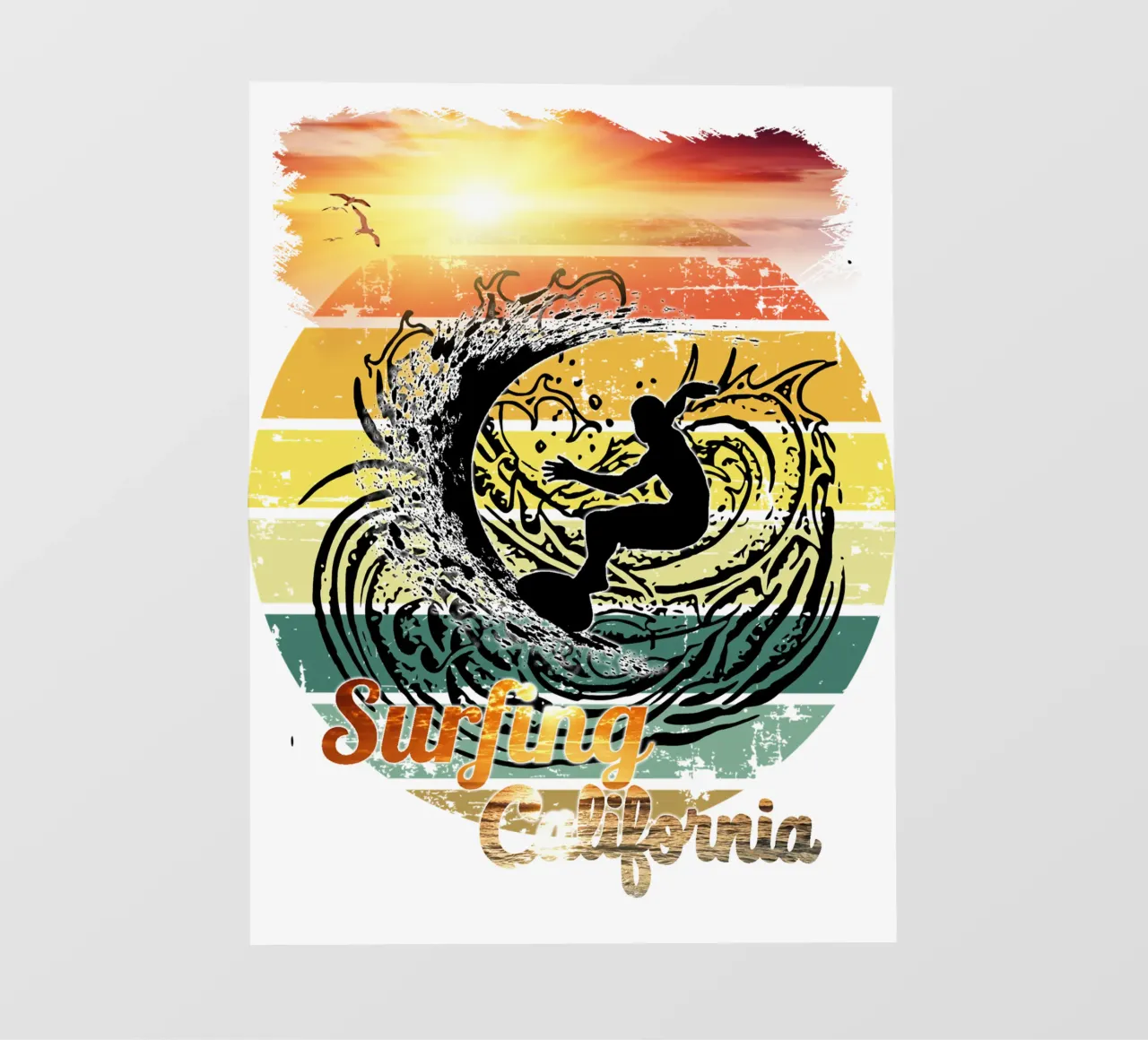 Surf Life Oval 2a - Summer Sun Vibes 12b pellicola backlit da surfer28