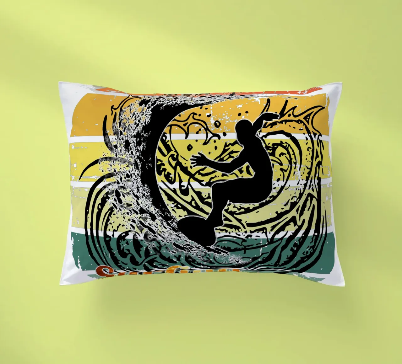 Surf Life Oval 2a - Summer Sun Vibes 12b cuscino da surfer28