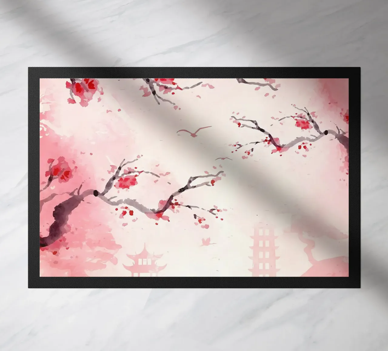 Primavera in Giappone zerbino da Rebecca Clark Wyrick