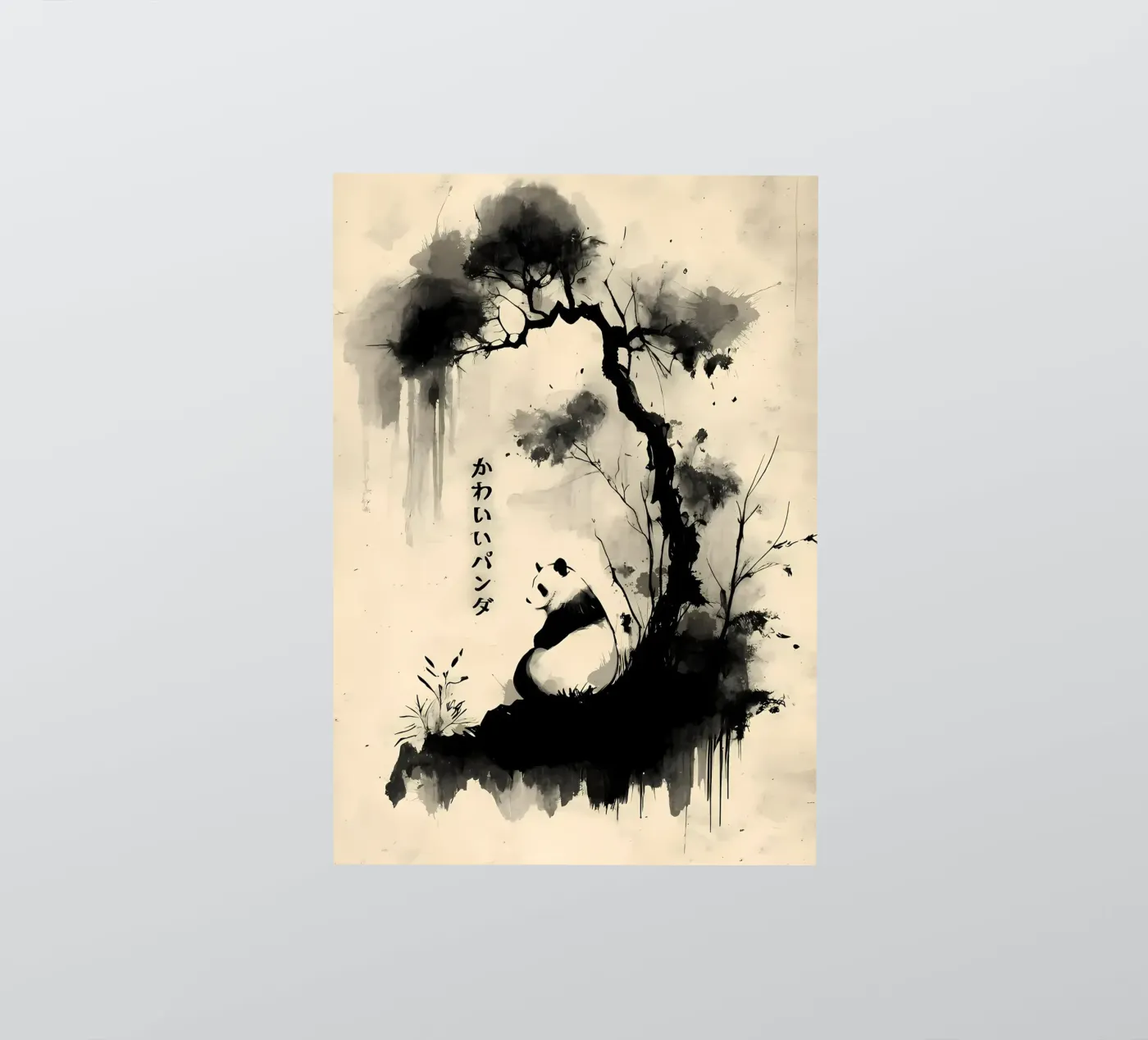 Panda sticker by James M Coyle