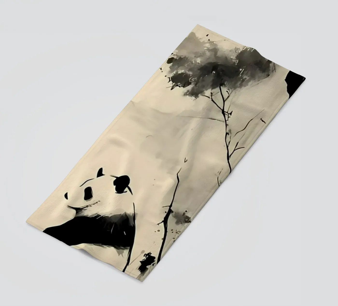 Panda strandhanddoek van James M Coyle