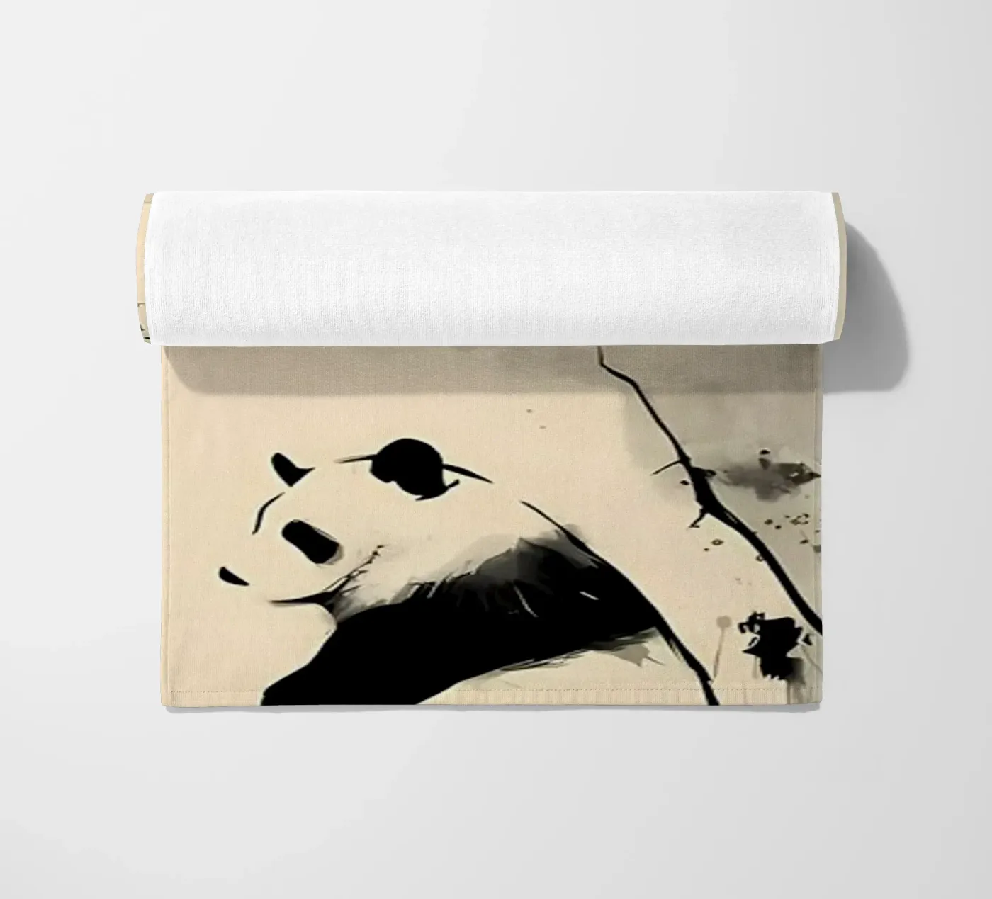 Panda strandhanddoek van James M Coyle