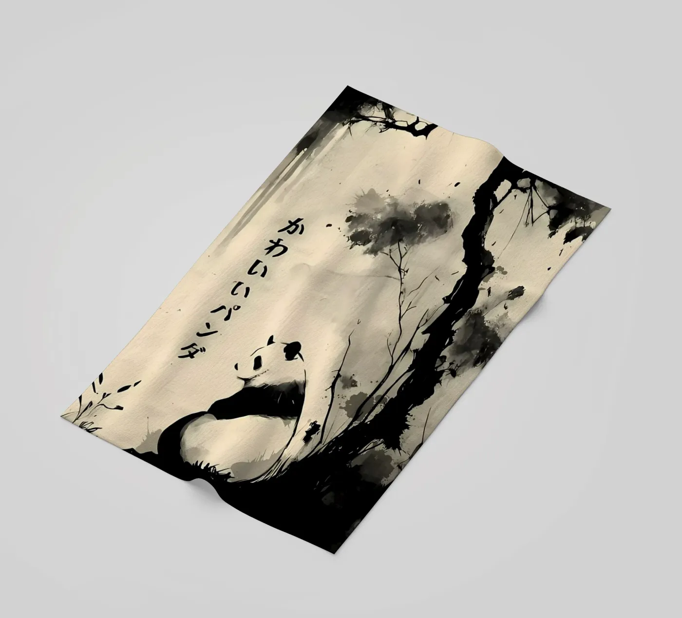 Panda strandhanddoek van James M Coyle