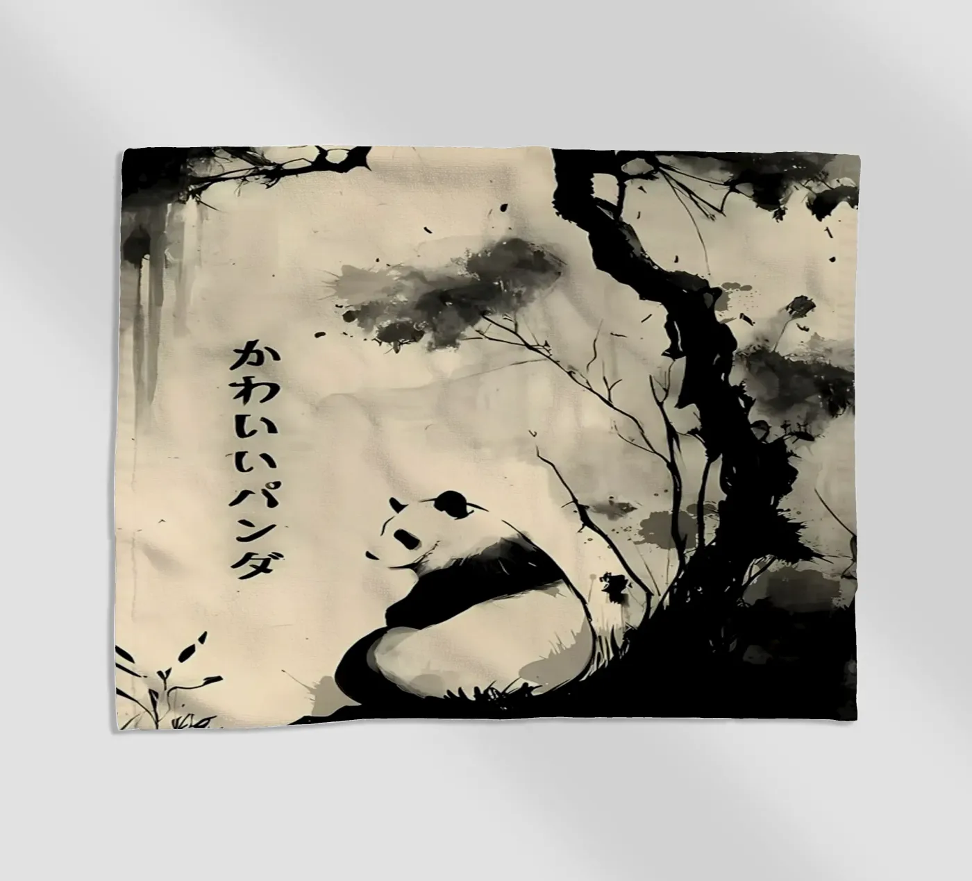 Panda strandhanddoek van James M Coyle