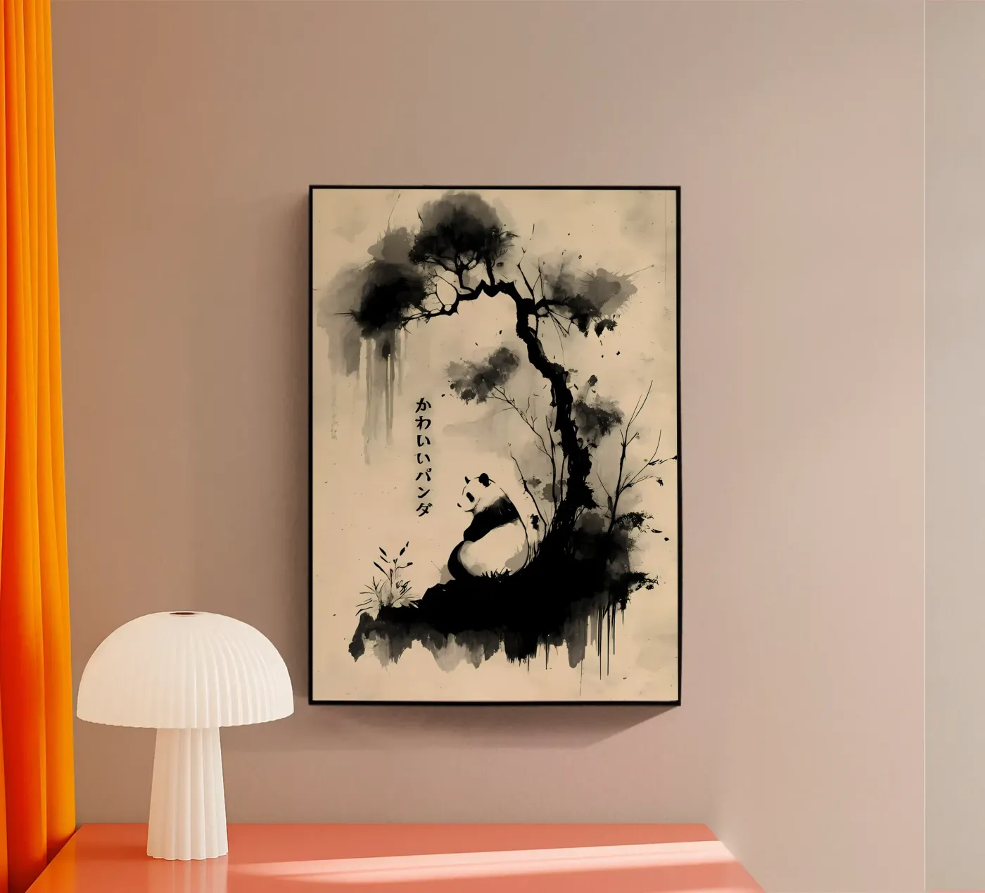 Panda acryl van James M Coyle