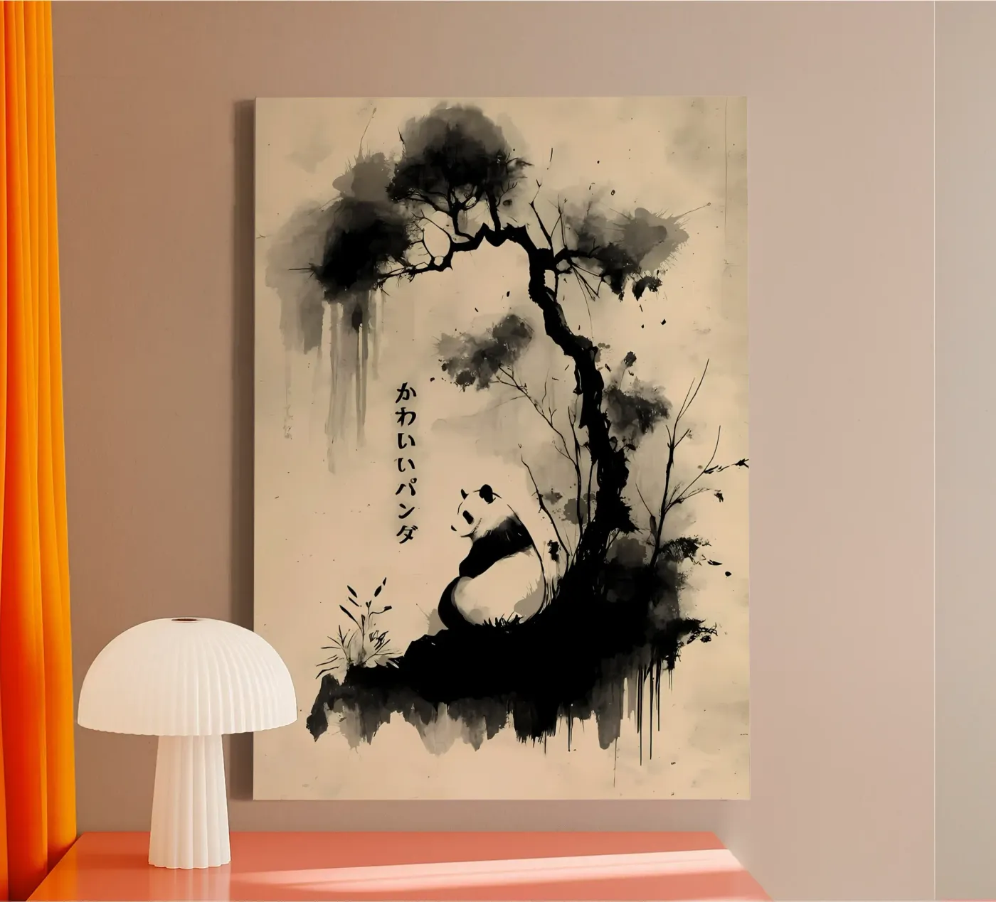 Panda canvas van James M Coyle