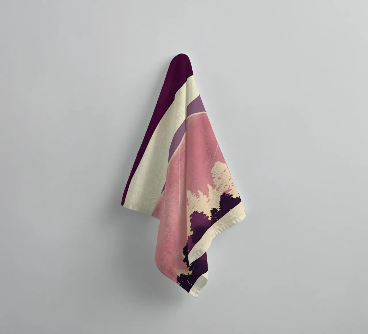 Red Gold Decor towel by Albert S Jacob