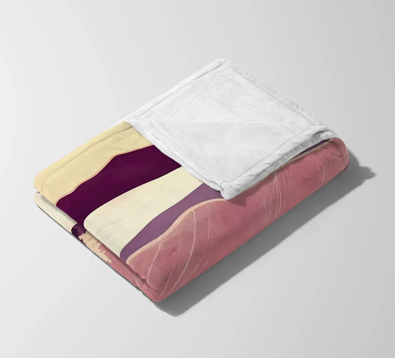 Red Gold Decor fleece blanket by Albert S Jacob