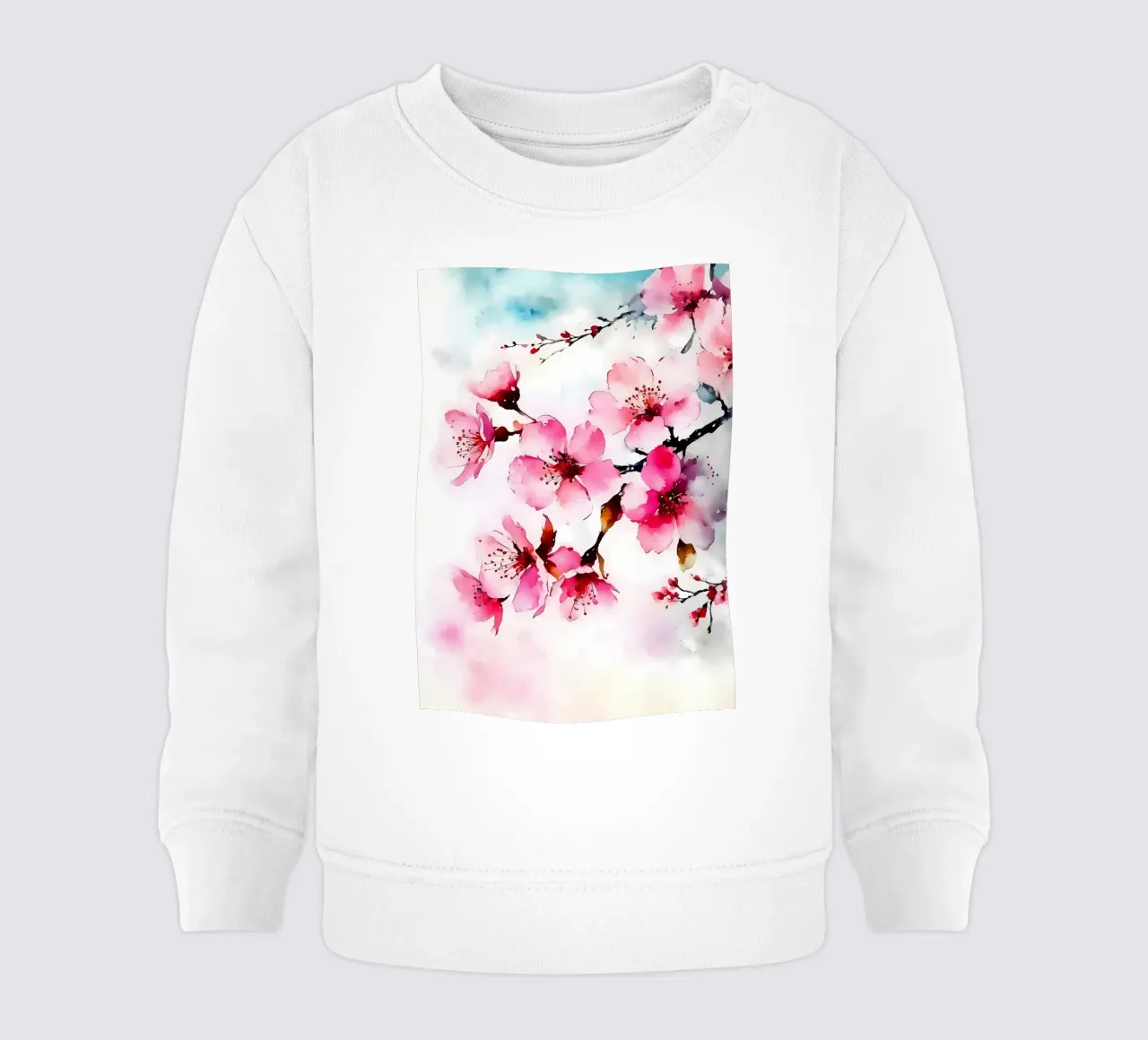 Fiori di sakura acquerello felpa neonato da Rebecca Clark Wyrick