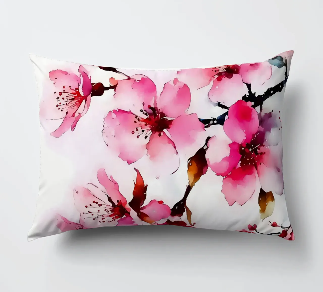 Fiori di sakura acquerello cuscino da Rebecca Clark Wyrick