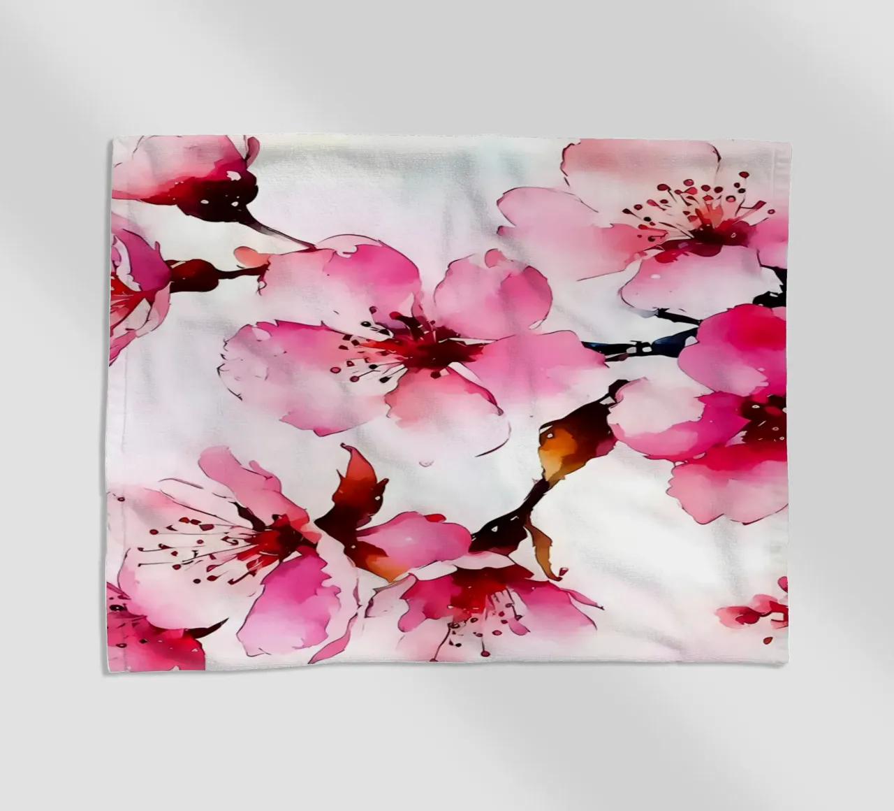 Fiori di sakura acquerello telo mare da Rebecca Clark Wyrick