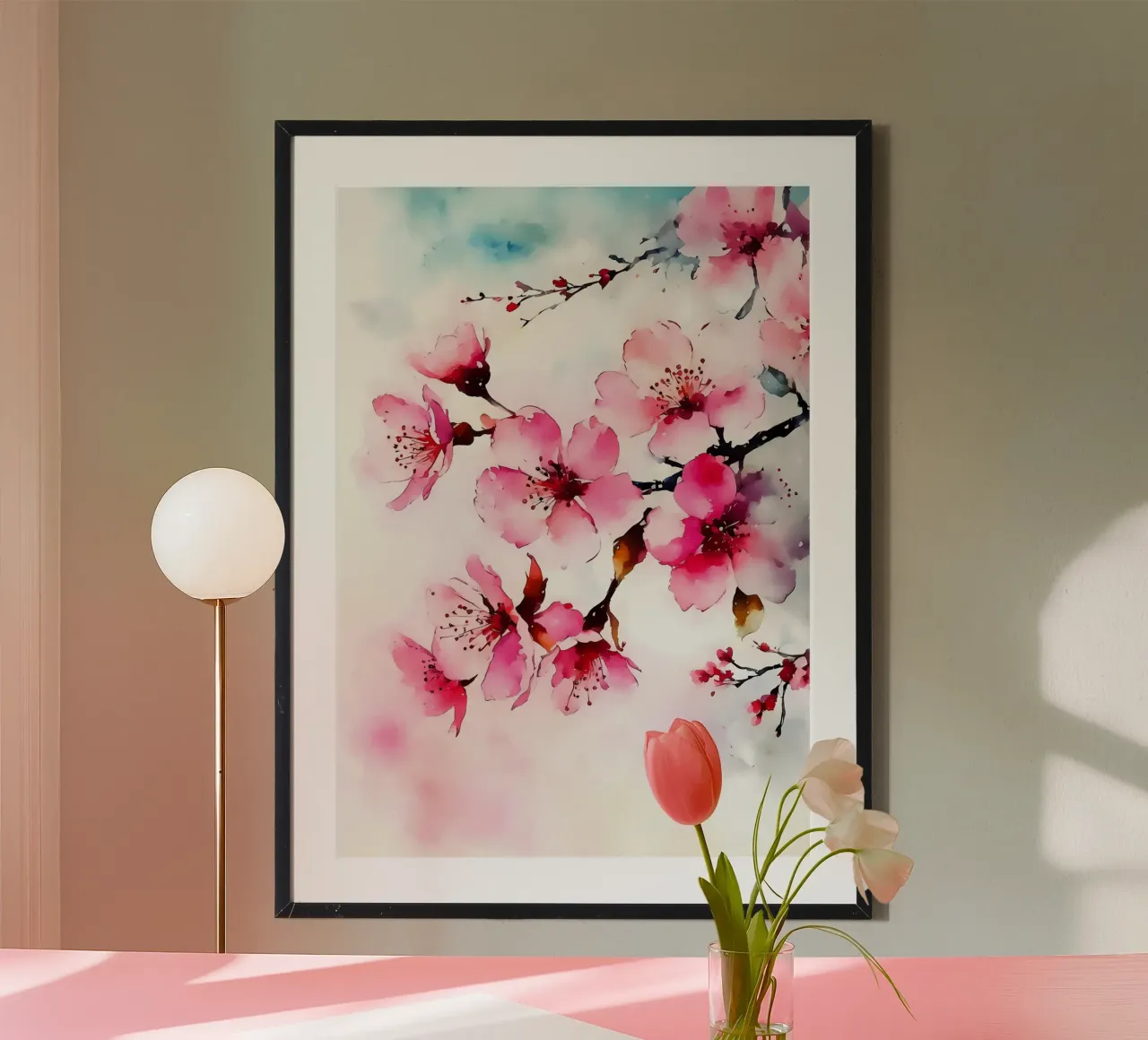 Fiori di sakura acquerello carta hahnemühle da Rebecca Clark Wyrick