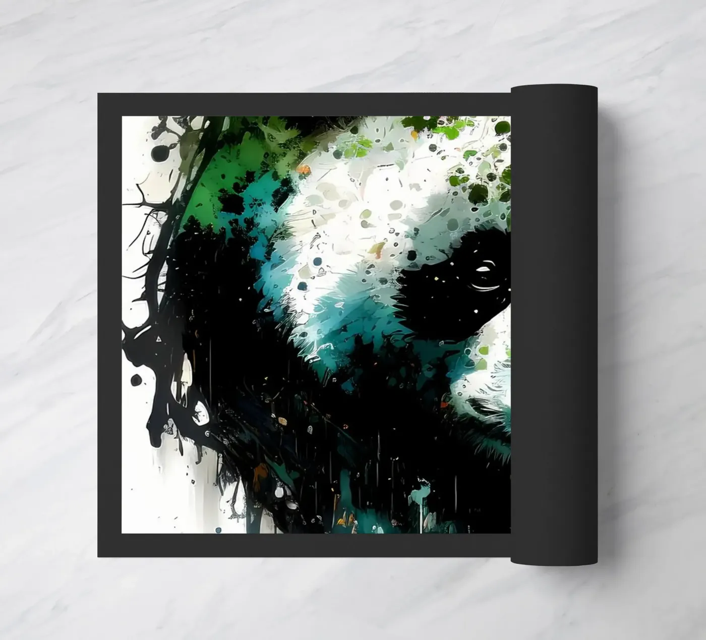 Panda doormat by James M Coyle