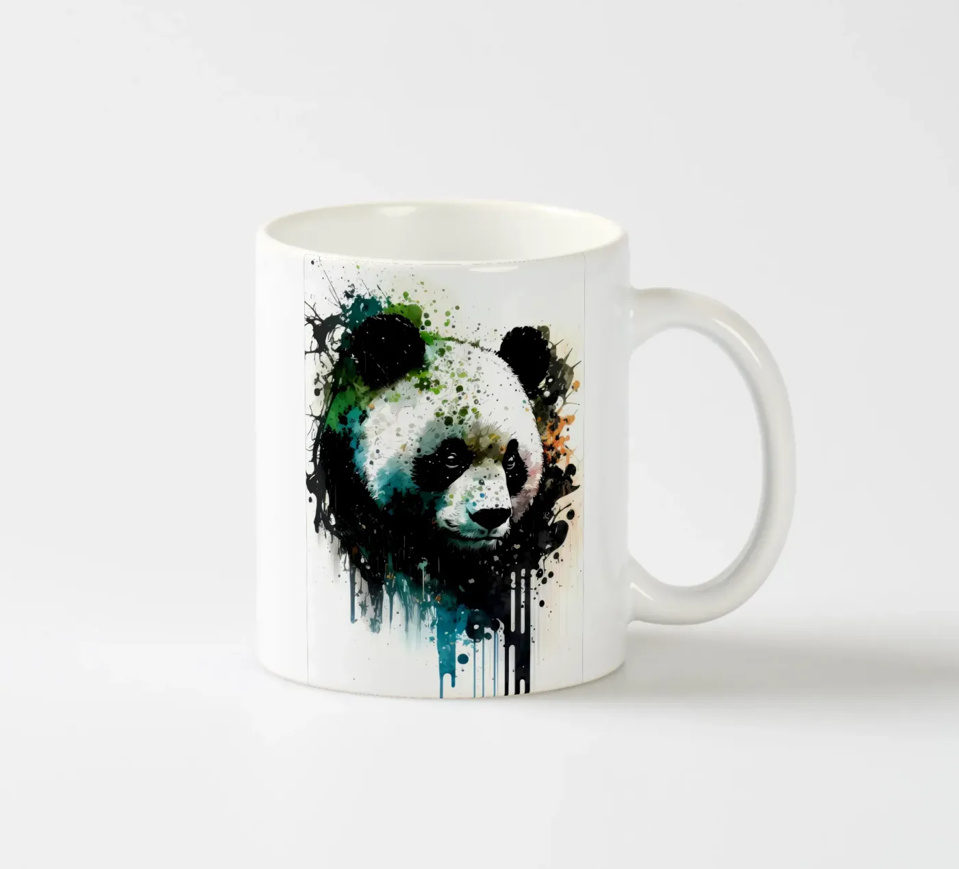 Panda ceramic mug by James M Coyle